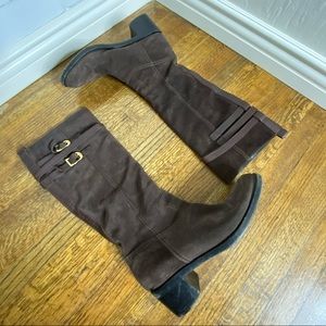 Gucci Suede Knee High Boots